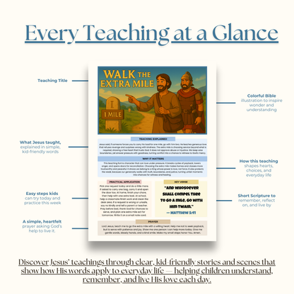Jesus's teachings made simple for kids